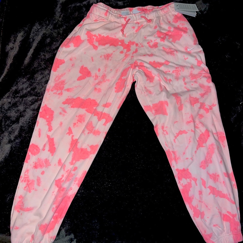 Pink Tie Die Nike Sweats size L